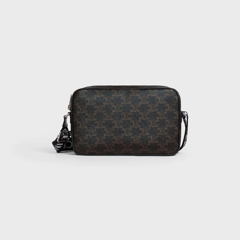 medium messenger bag in triomphe canvas and calfskin