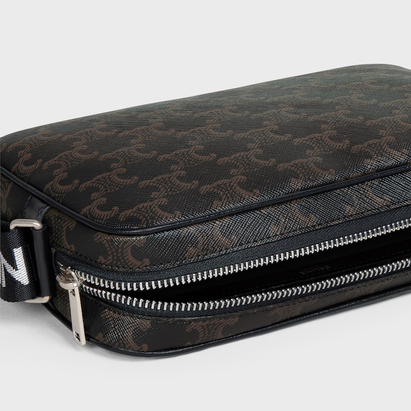 medium messenger bag in triomphe canvas and calfskin