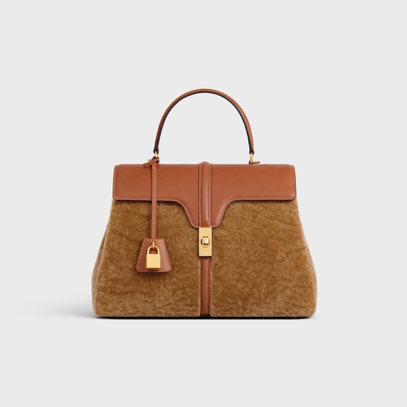 classique 16 bag in shearling and calfskin