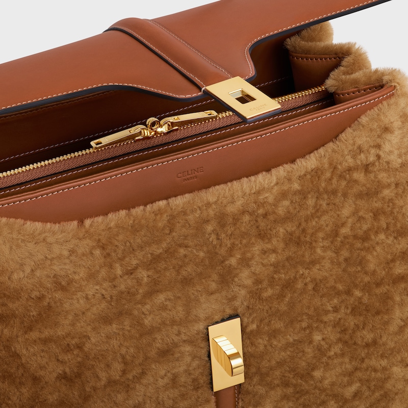 classique 16 bag in shearling and calfskin