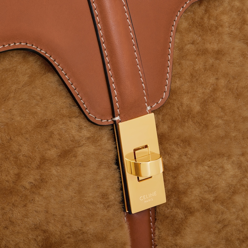 classique 16 bag in shearling and calfskin