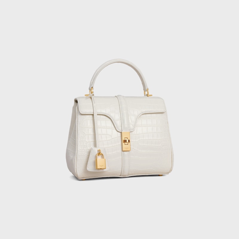 small 16 bag in porosus crocodile