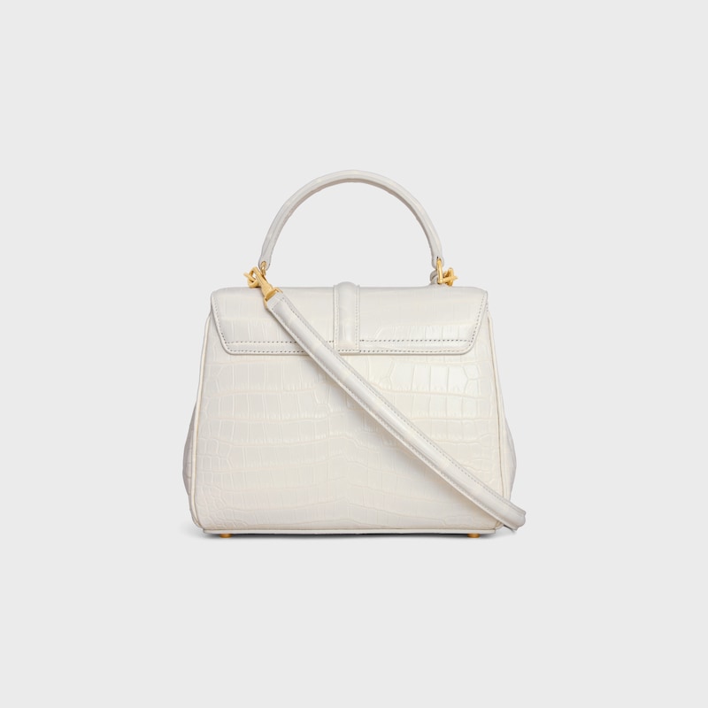 small 16 bag in porosus crocodile