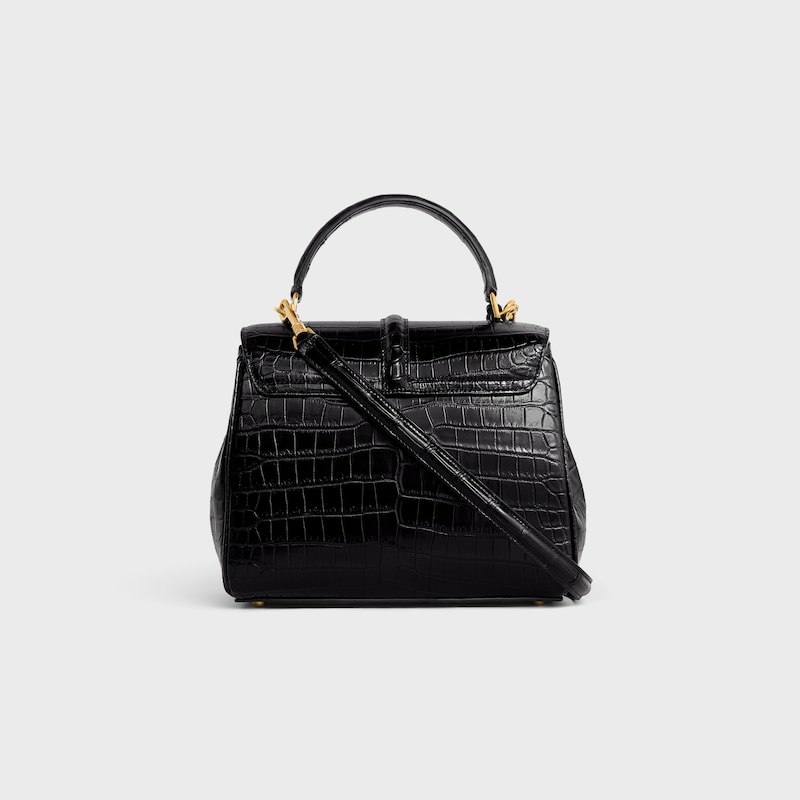 small 16 bag in porosus crocodile