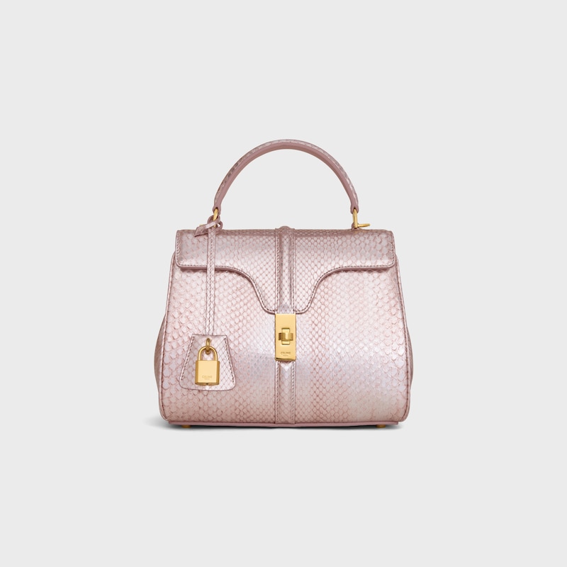 small 16 bag in pearly python