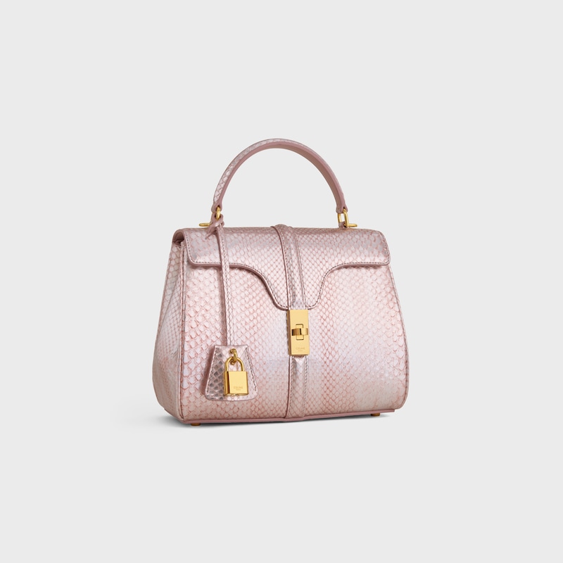 small 16 bag in pearly python
