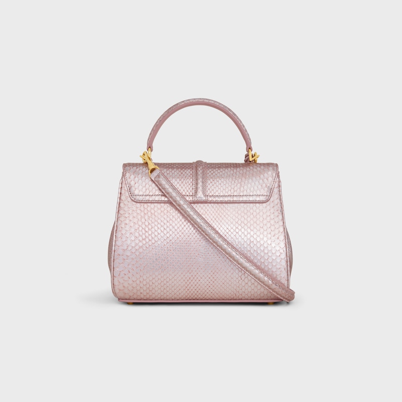 small 16 bag in pearly python