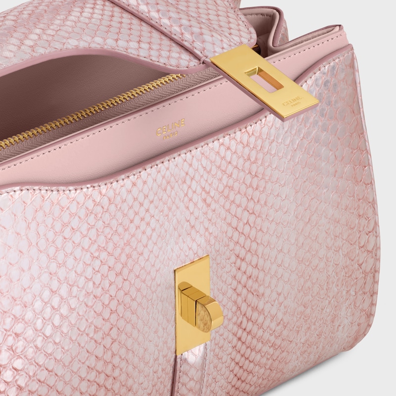 small 16 bag in pearly python