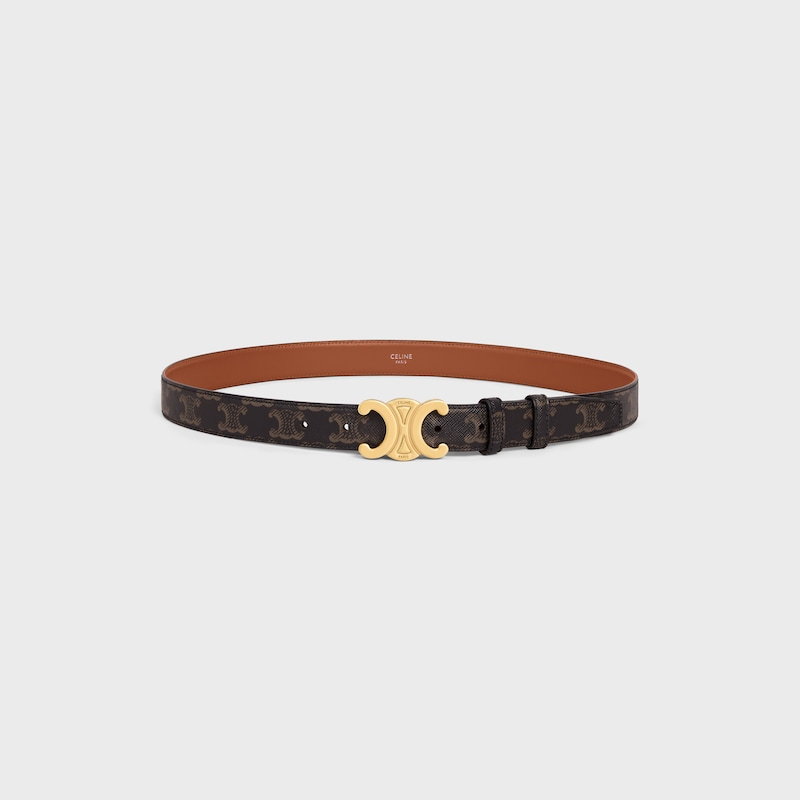 medium 25mm triomphe belt in triomphe canvas