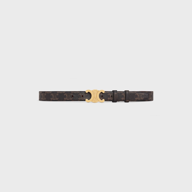 medium 25mm triomphe belt in triomphe canvas