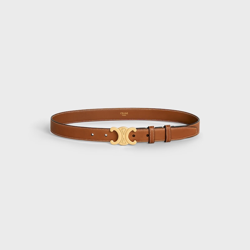 medium 25mm triomphe belt in natural calfskin