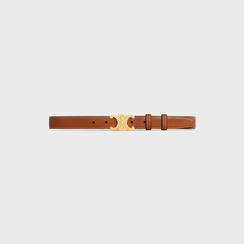 medium 25mm triomphe belt in natural calfskin