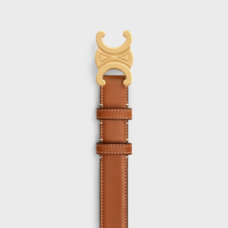 medium 25mm triomphe belt in natural calfskin