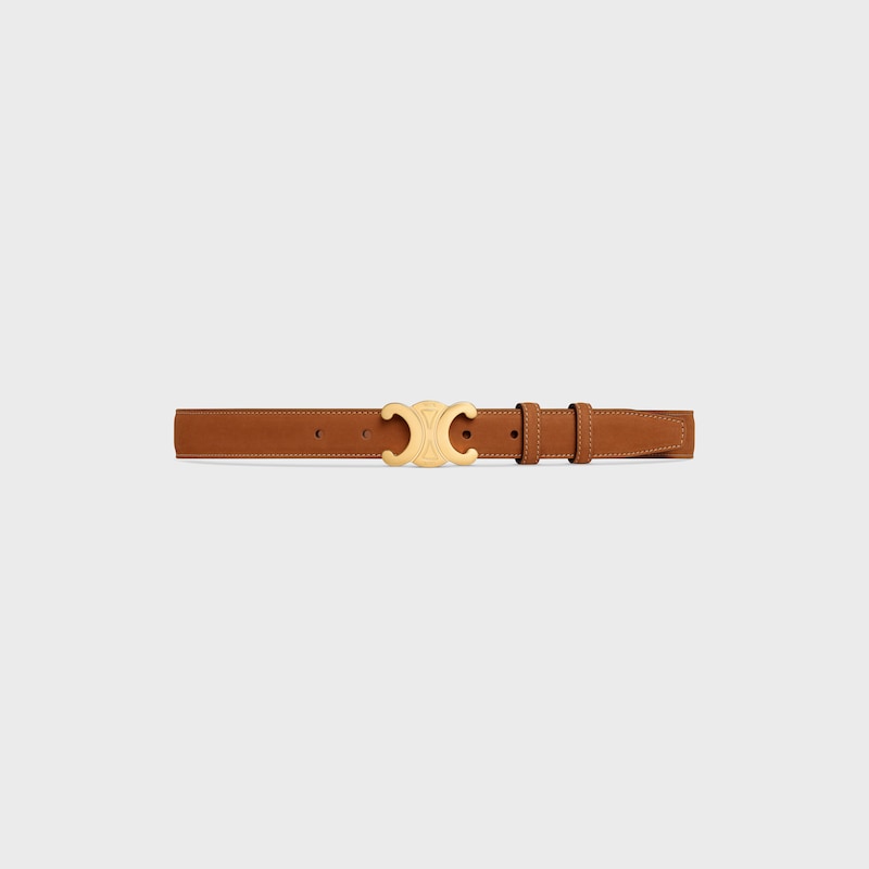 medium 25mm triomphe belt in nubuck calfskin