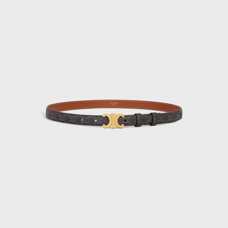 small 18mm triomphe belt in triomphe canvas