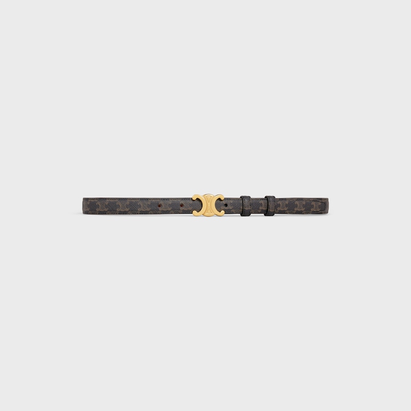 small 18mm triomphe belt in triomphe canvas