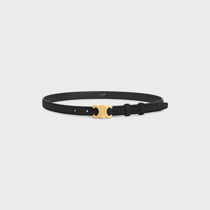 small 18mm triomphe belt in suede calfskin with strass