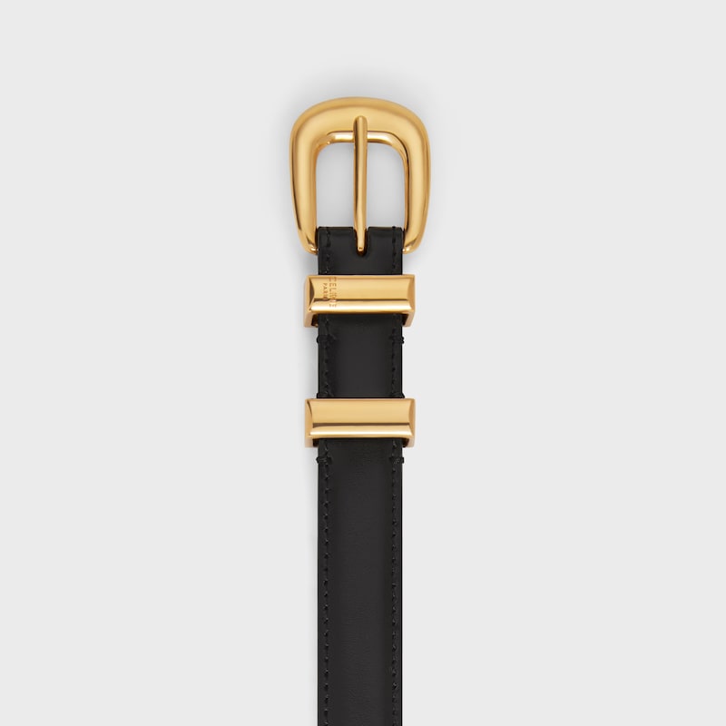 small 18mm western belt in taurillon leather