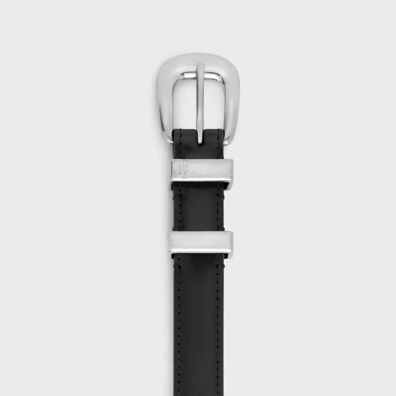 small 18mm western belt in taurillon leather