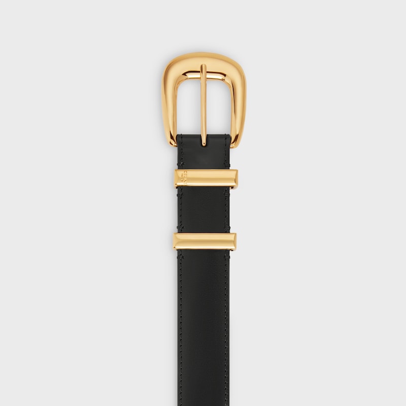 medium 25mm western belt in taurillon leather