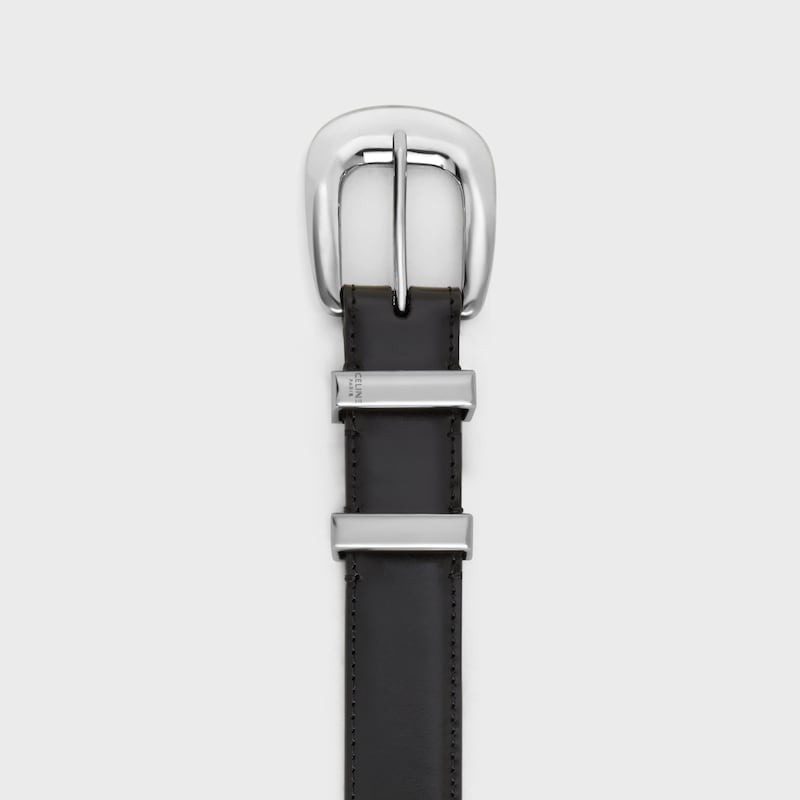 medium 25mm western belt in taurillon leather