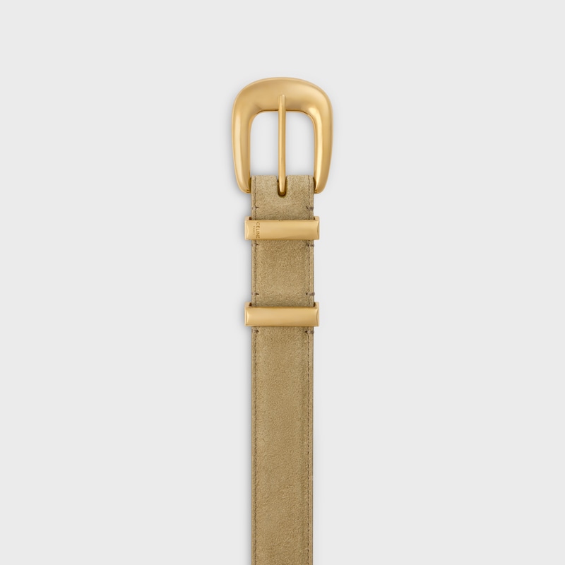 medium 25mm western belt in suede calfskin
