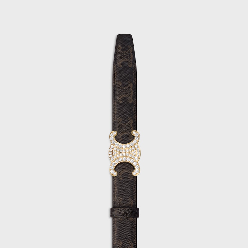 triomphe buckle amp reversible strap 25mm