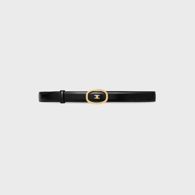 medium 25mm reversible celine alix belt in taurillon and natural calfskin