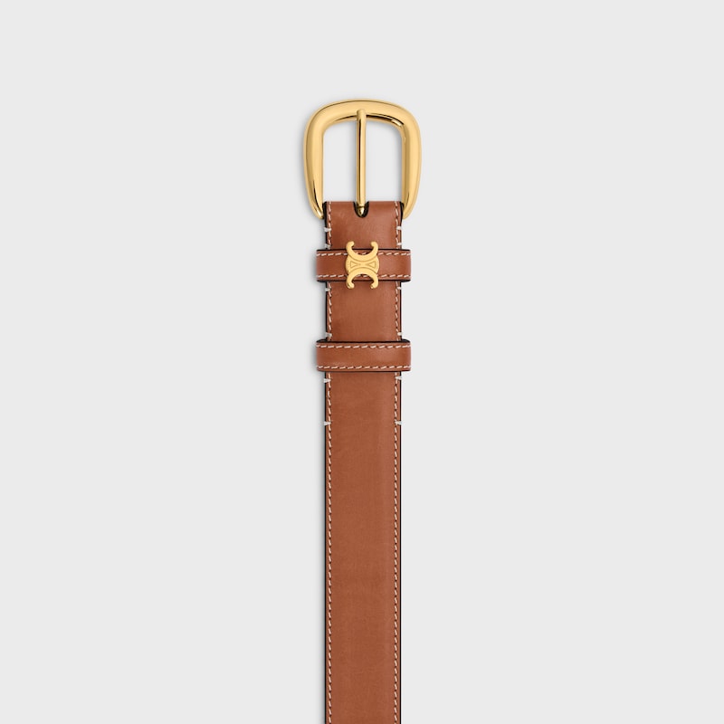 medium 25mm vivienne belt in natural calfskin