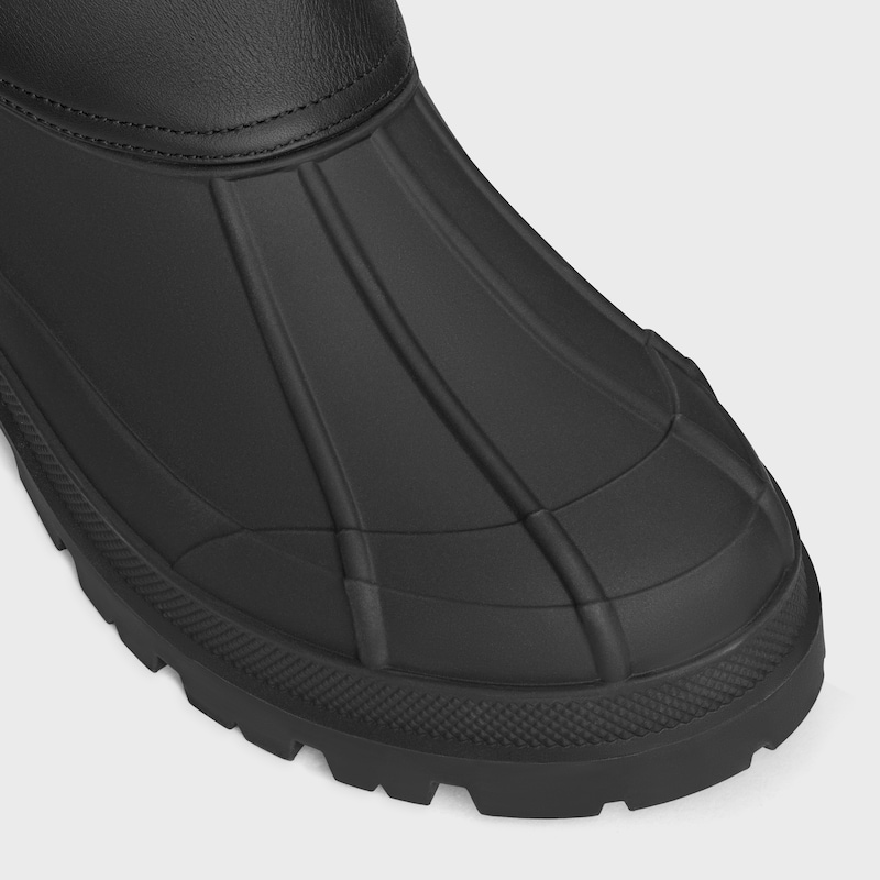 celine riley high boot in nylon and calfskin