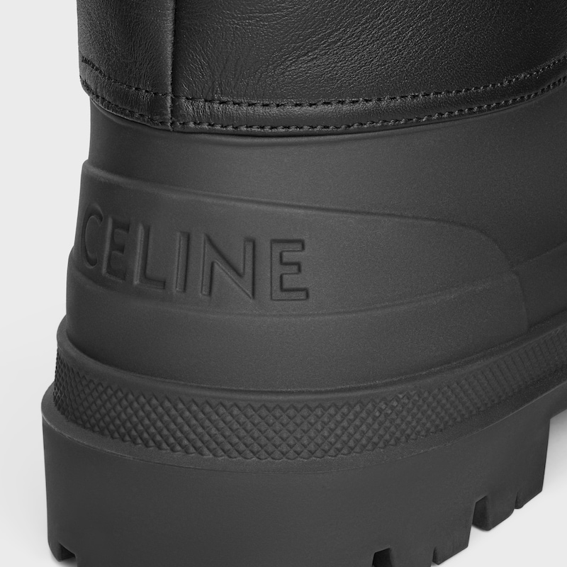 celine riley high boot in nylon and calfskin