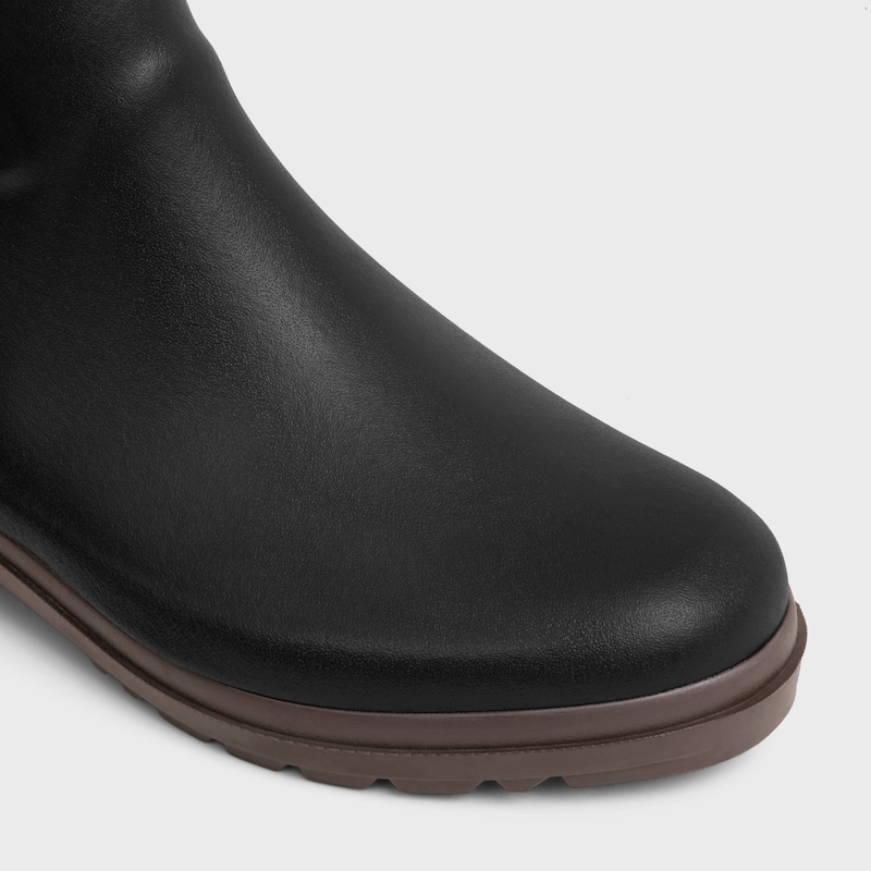 celine rain boots in natural rubber