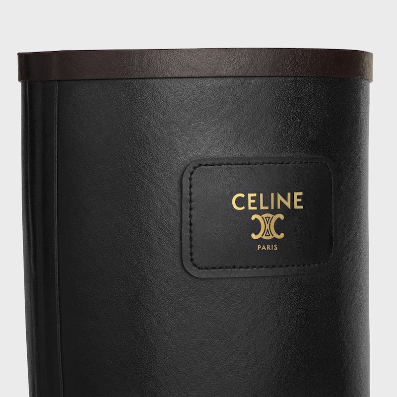 celine rain boots in natural rubber