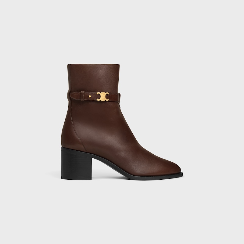 celine garance triomphe strap boot in calfskin