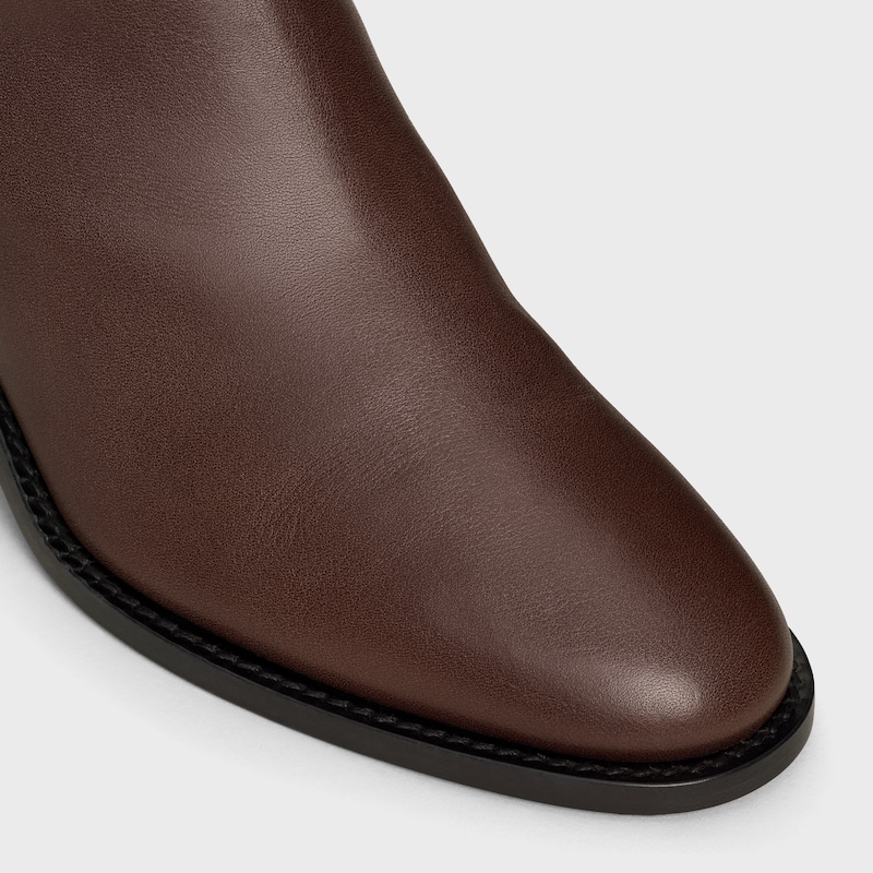 celine garance triomphe strap boot in calfskin