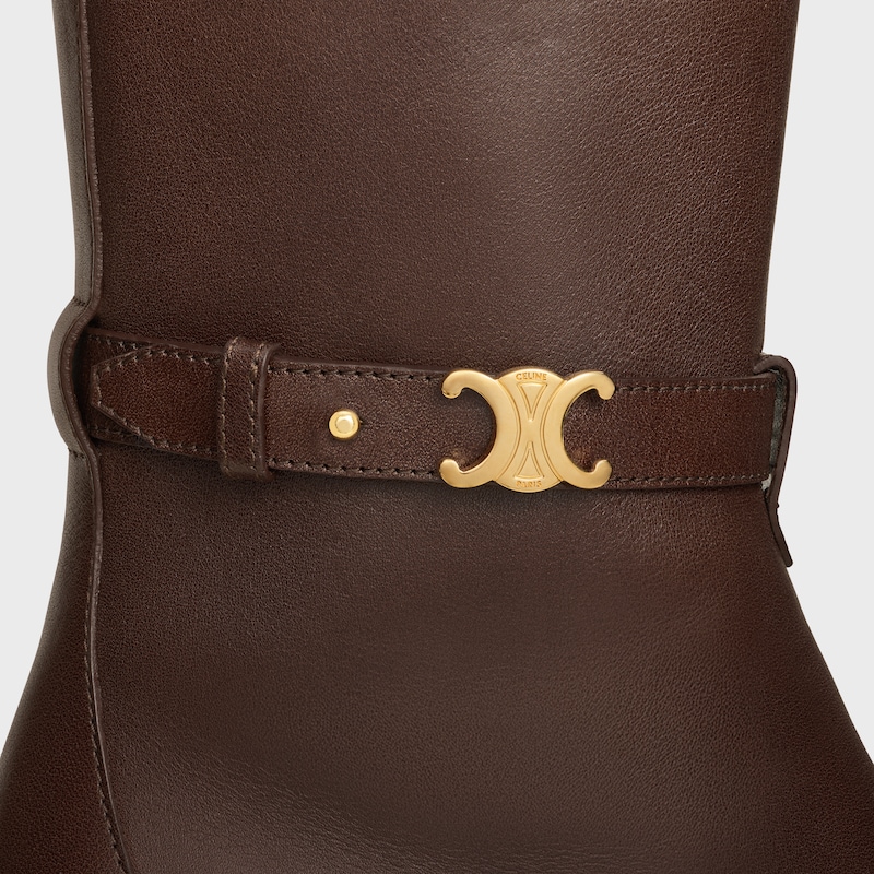 celine garance triomphe strap boot in calfskin