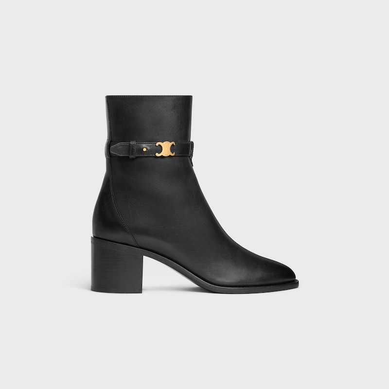 celine garance triomphe strap boot in calfskin