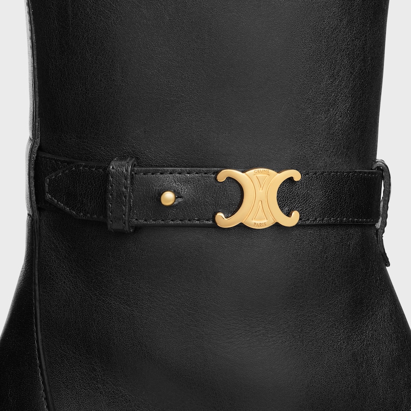 celine garance triomphe strap boot in calfskin
