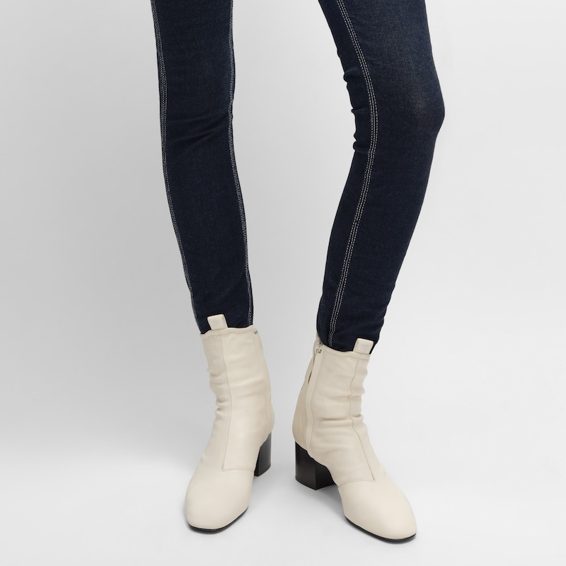 cheri - zipped boot in stretch lambskin