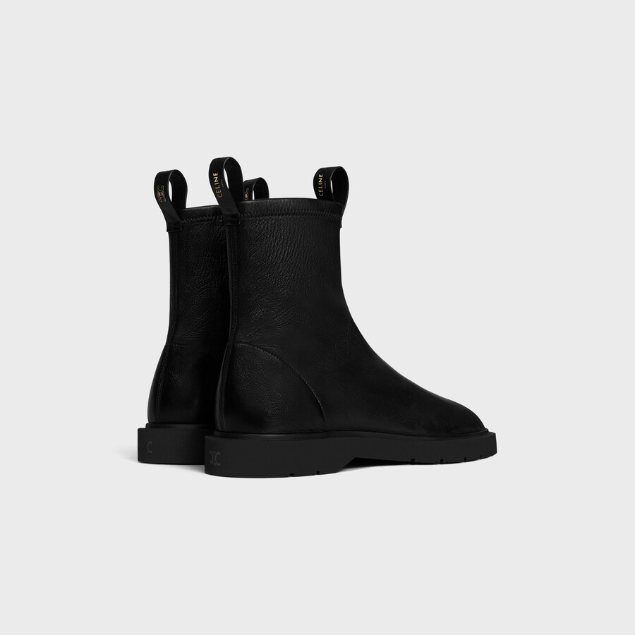 flow - zipped boot in stretch lambskin
