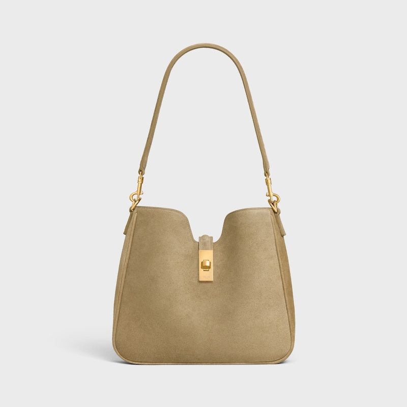 small camille 16 soft bag in suede calfskin