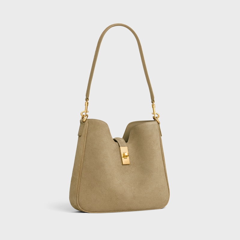 small camille 16 soft bag in suede calfskin