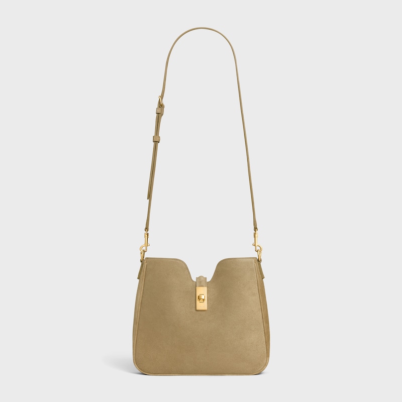 small camille 16 soft bag in suede calfskin