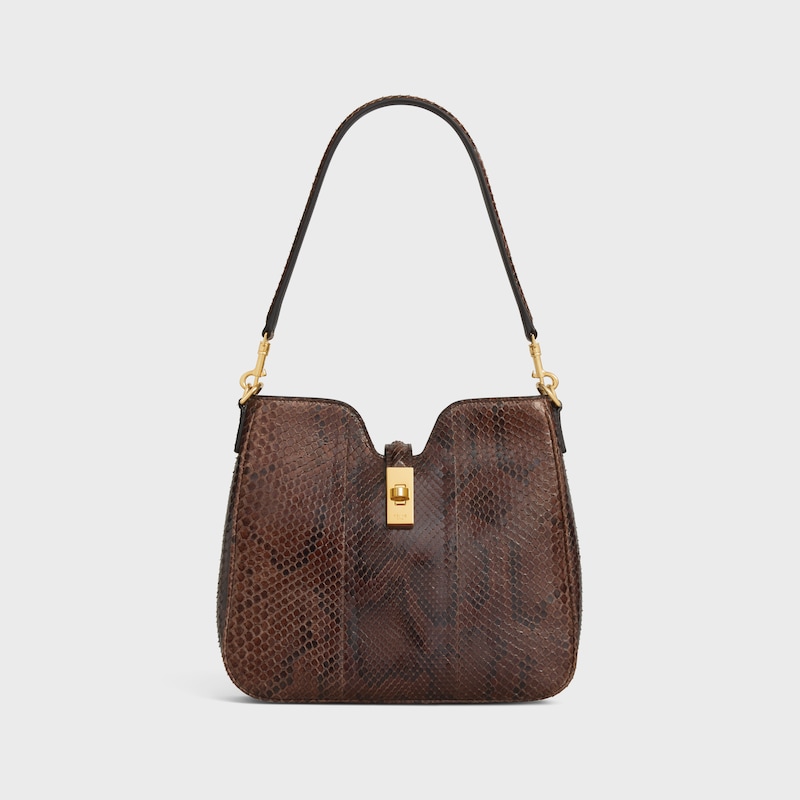 small camille 16 soft bag in python