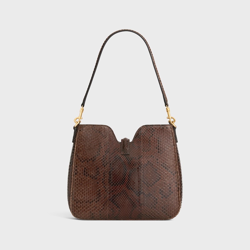 small camille 16 soft bag in python