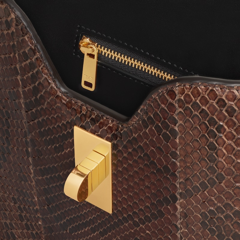 small camille 16 soft bag in python