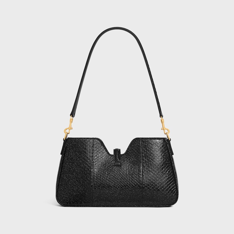 shoulder camille 16 soft in python glitter
