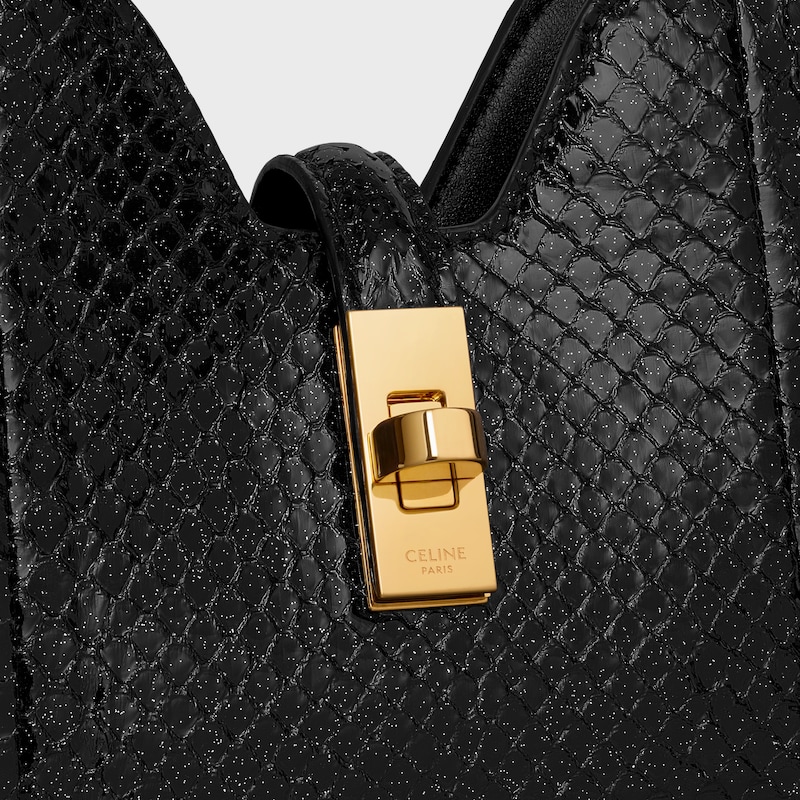 shoulder camille 16 soft in python glitter