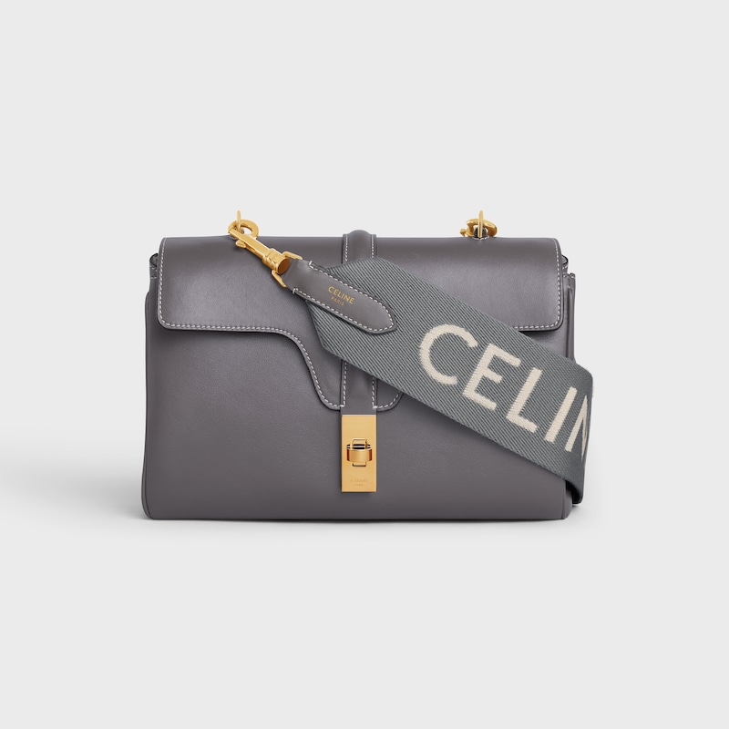 long strap in wool with celine jacquard