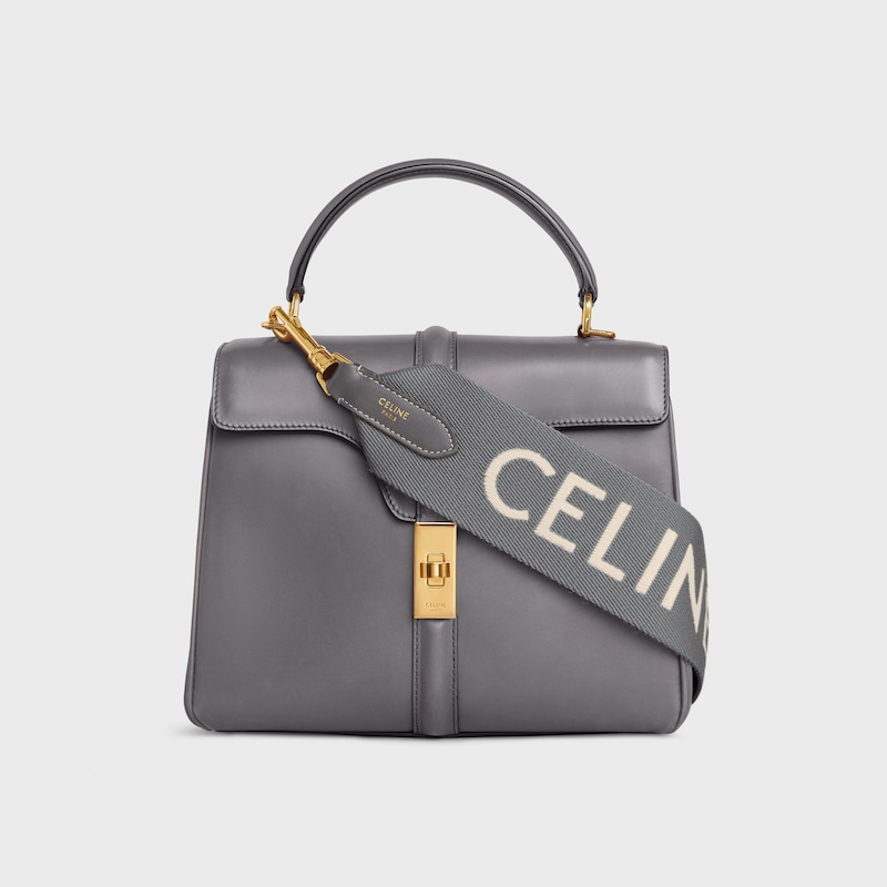 long strap in wool with celine jacquard